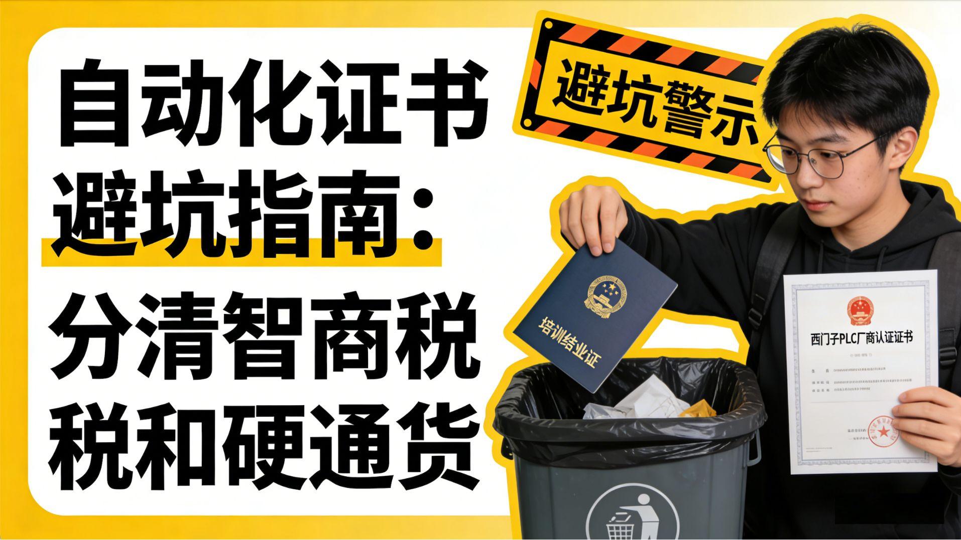 自动化证书避坑指南：哪些是企业真认，哪些纯属智商税？