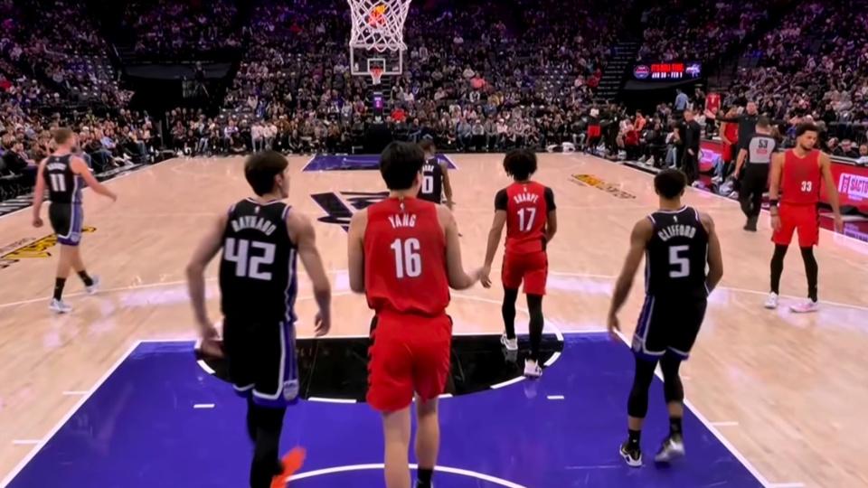 杨瀚森9分钟交学费，斯普利特值得表扬！