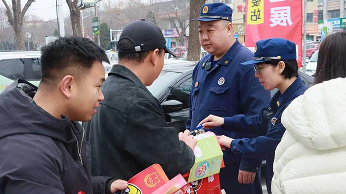 河间市开展“3·15”消防产品质量专题宣传活动