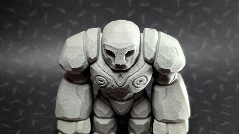 3D打印石头人公仔手板模型-齐乐手板