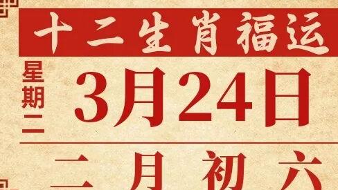 善韵缘|2026年3月24日十二生肖运势概况