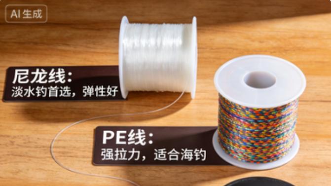 钓线选不对，渔获少一半！一文看懂尼龙PE碳素线区别，新手也能精准选