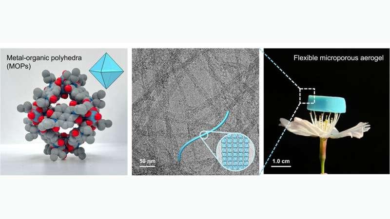新型微孔气凝胶利用范德华力实现柔韧且可塑形的成型