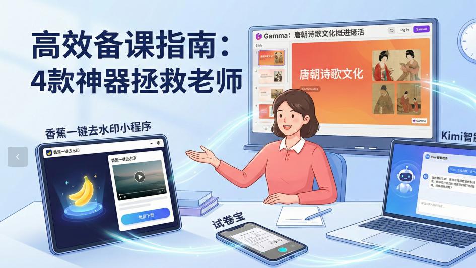 让学生抬起头！老师备课必备的“多媒体课件”神仙工具箱