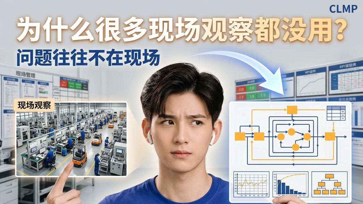 为什么很多现场观察都没用？问题往往不在现场_CLMP精益管理