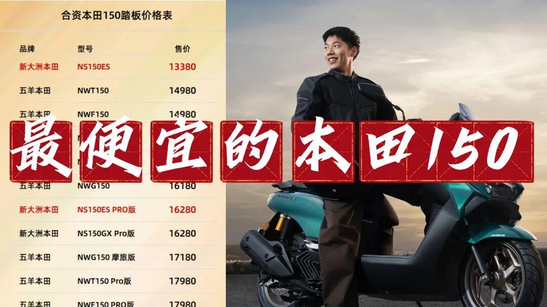 买哪款本田150平踏最合适？13380元起ABS+TCS全配齐！