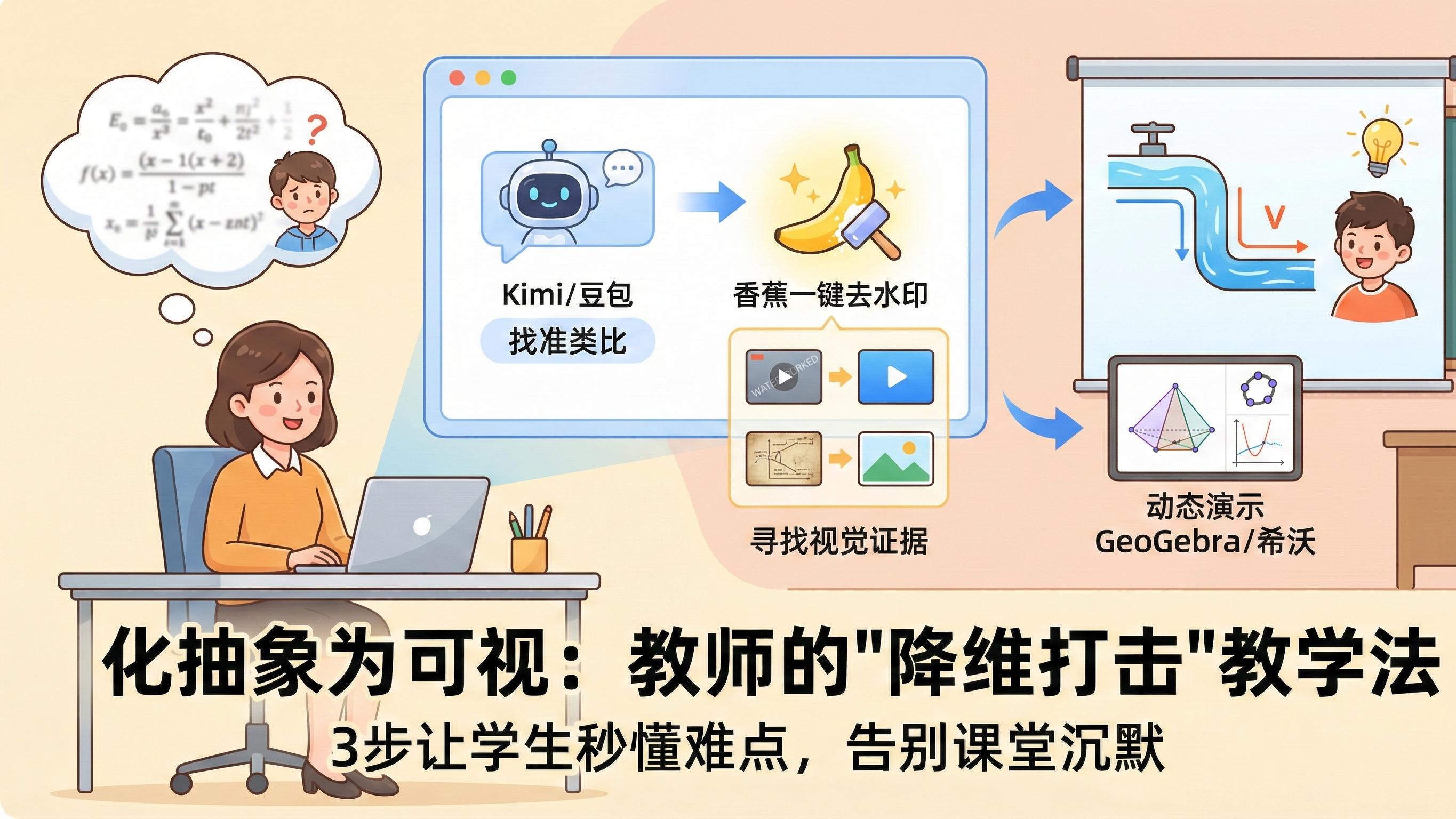 讲了三遍学生还不懂？试试用“可视化”逻辑把抽象概念讲透