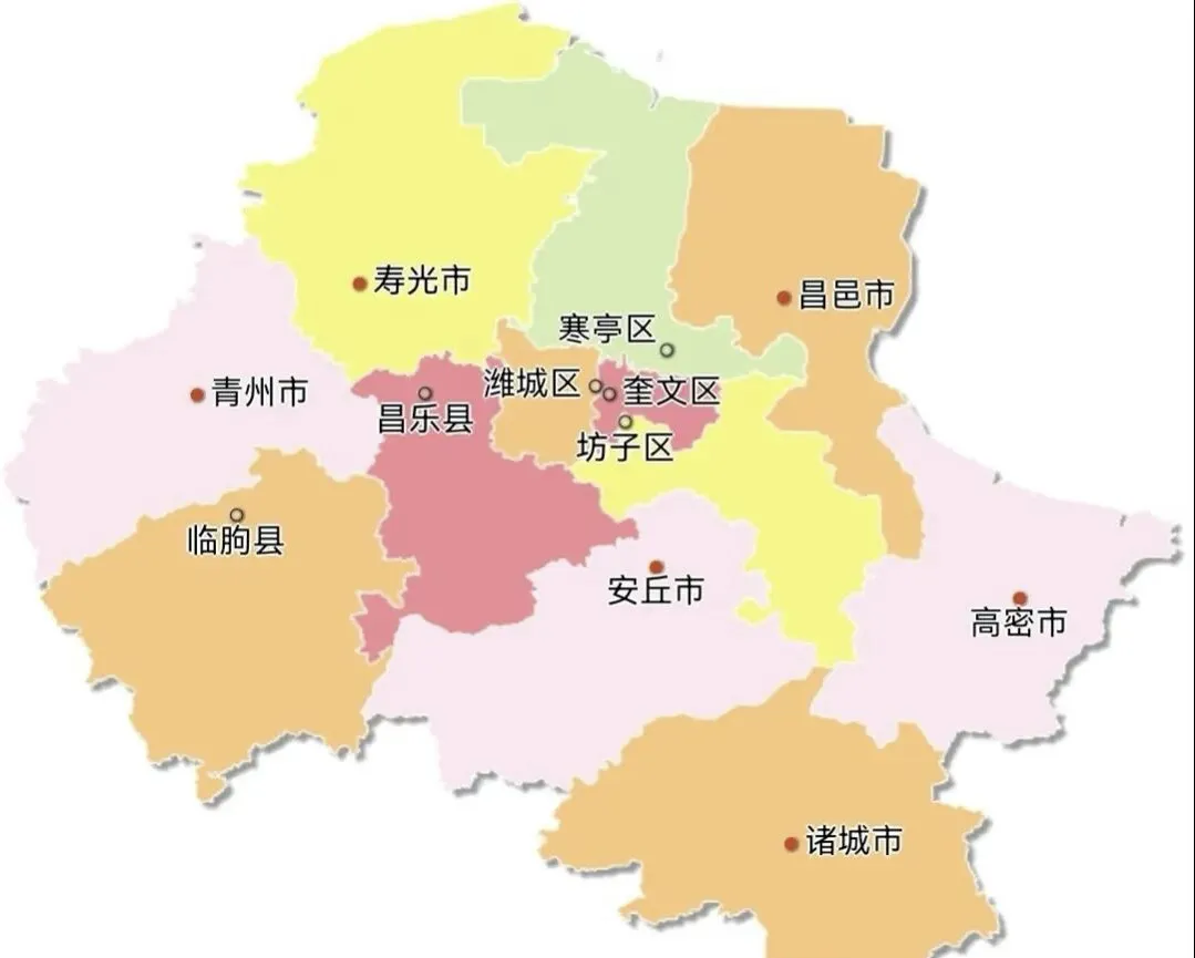 潍坊行政区划变迁：数十年沿革，版图终定格局