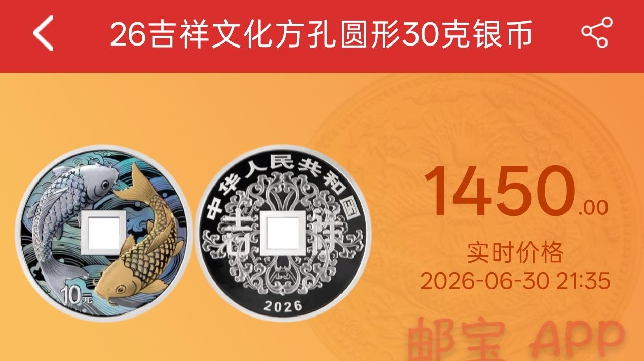 2026吉祥文化行情分化！心形深度破发，方孔币种独撑溢价