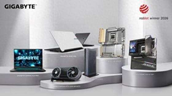 技嘉AI产品获红点设计奖，覆盖主板显卡笔记本三大类