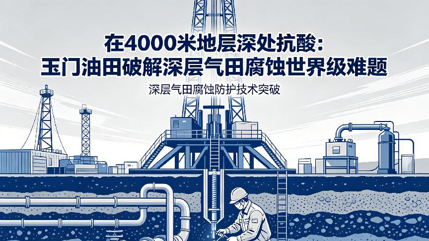 在4000米地层深处抗酸：玉门油田破解深层气田腐蚀世界级难题