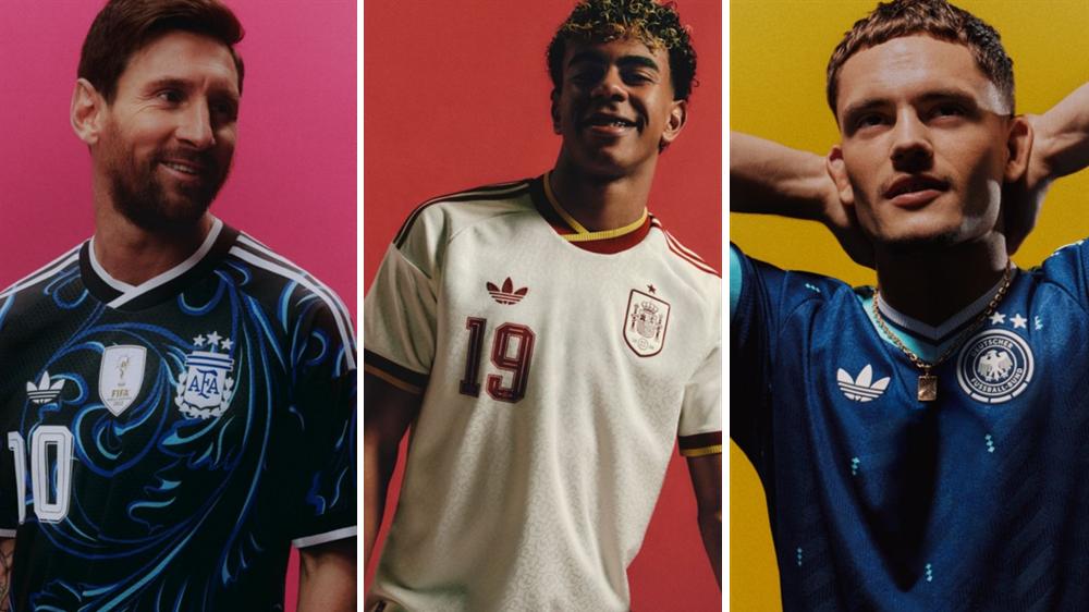 阿迪达斯发布26年FIFA世界杯国家队客场球衣  三叶草标志时隔36年荣耀回归