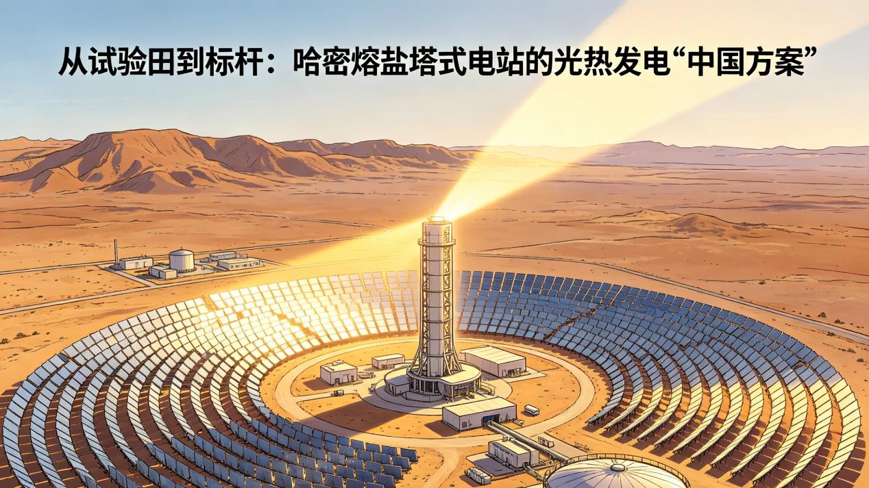 从试验田到标杆，哈密熔盐塔式电站展现光热发电“中国方案”