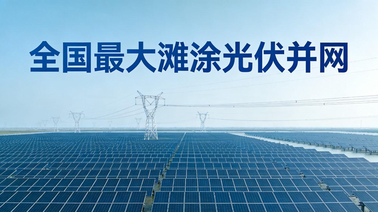 全国最大滩涂光伏项目并网，绿色能源版图再扩张