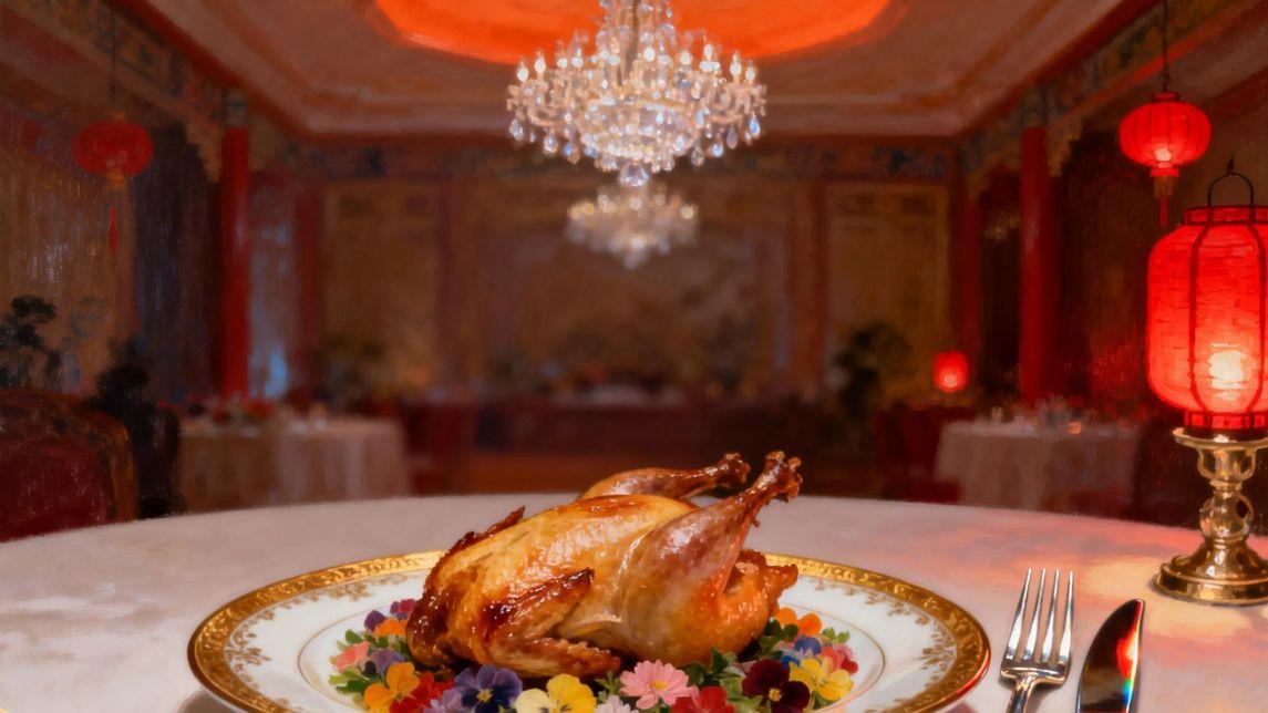 国宴失传菜复刻：煎烹百花鸡