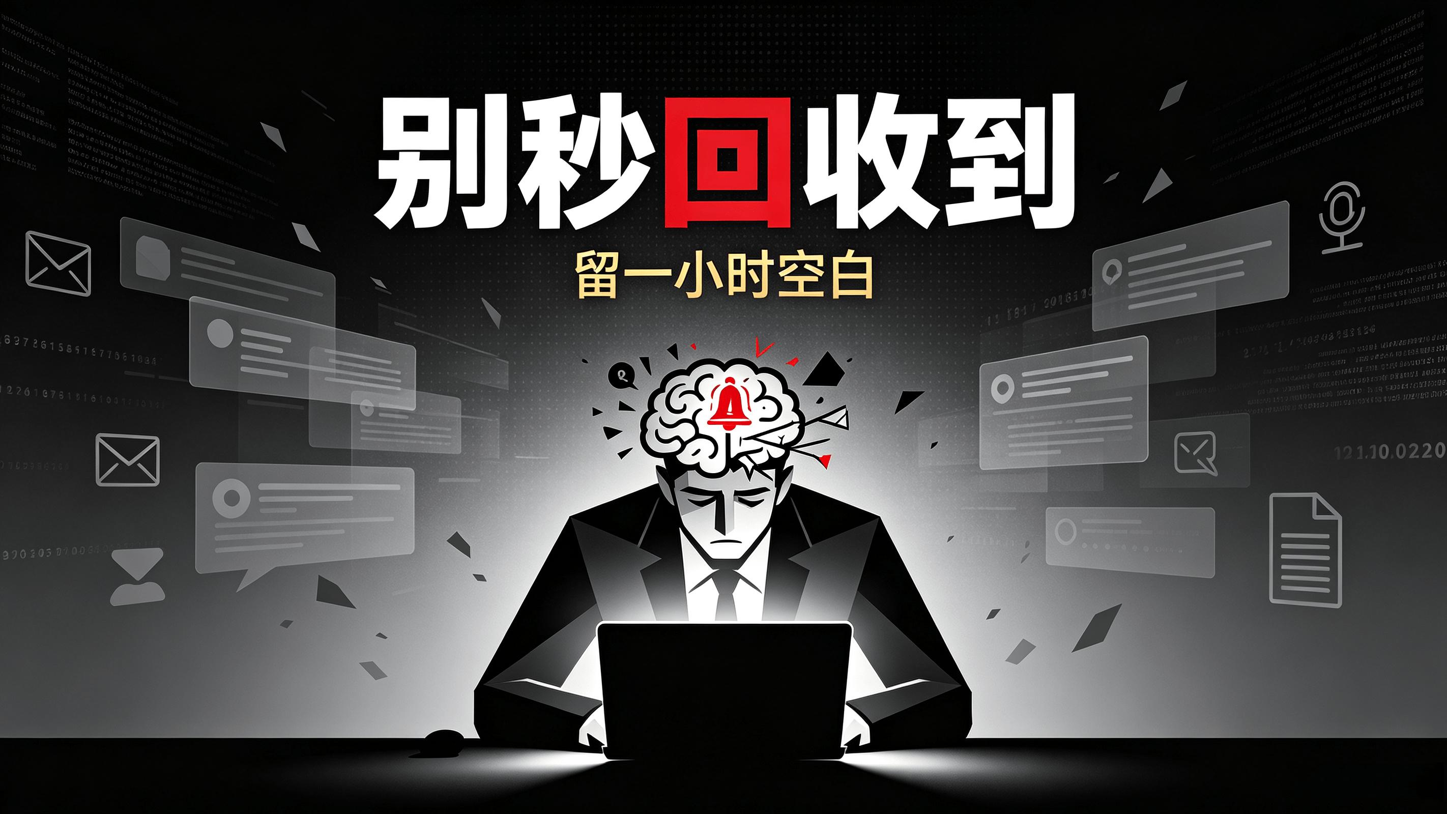 慢性删除自己：凌晨秒回"收到"的人，醒醒