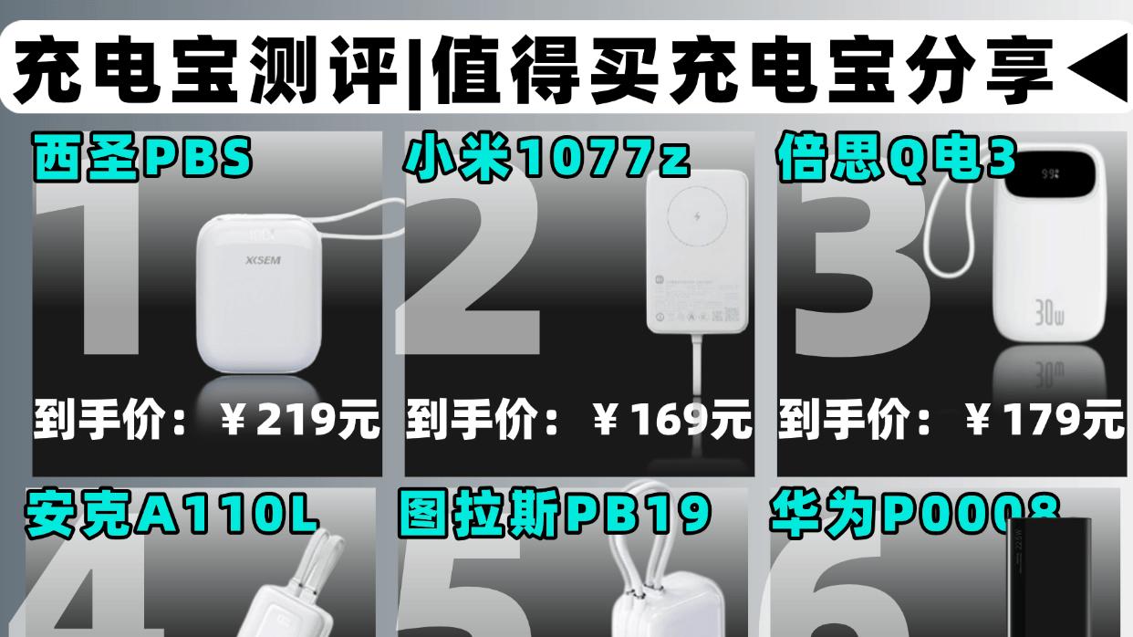 苹果充电宝推荐什么牌子？2026推荐10款适合苹果手机用的充电宝