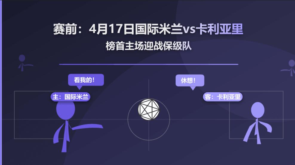 4月17日国际米兰vs卡利亚里：榜首主场迎战保级队