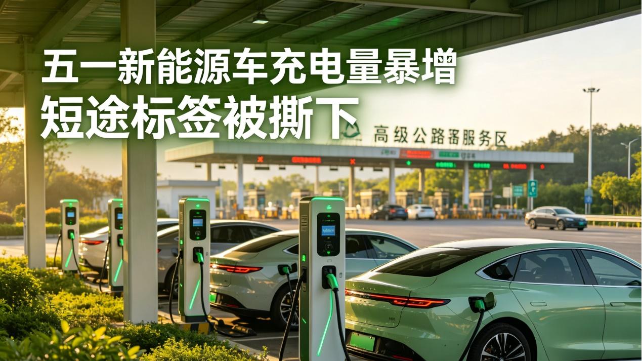 “五一”充电量暴增52.8%！新能源车彻底撕掉‘短途’标签？