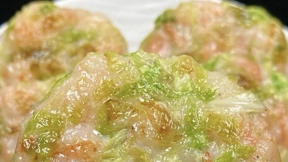 不用面粉的鲜虾小饼