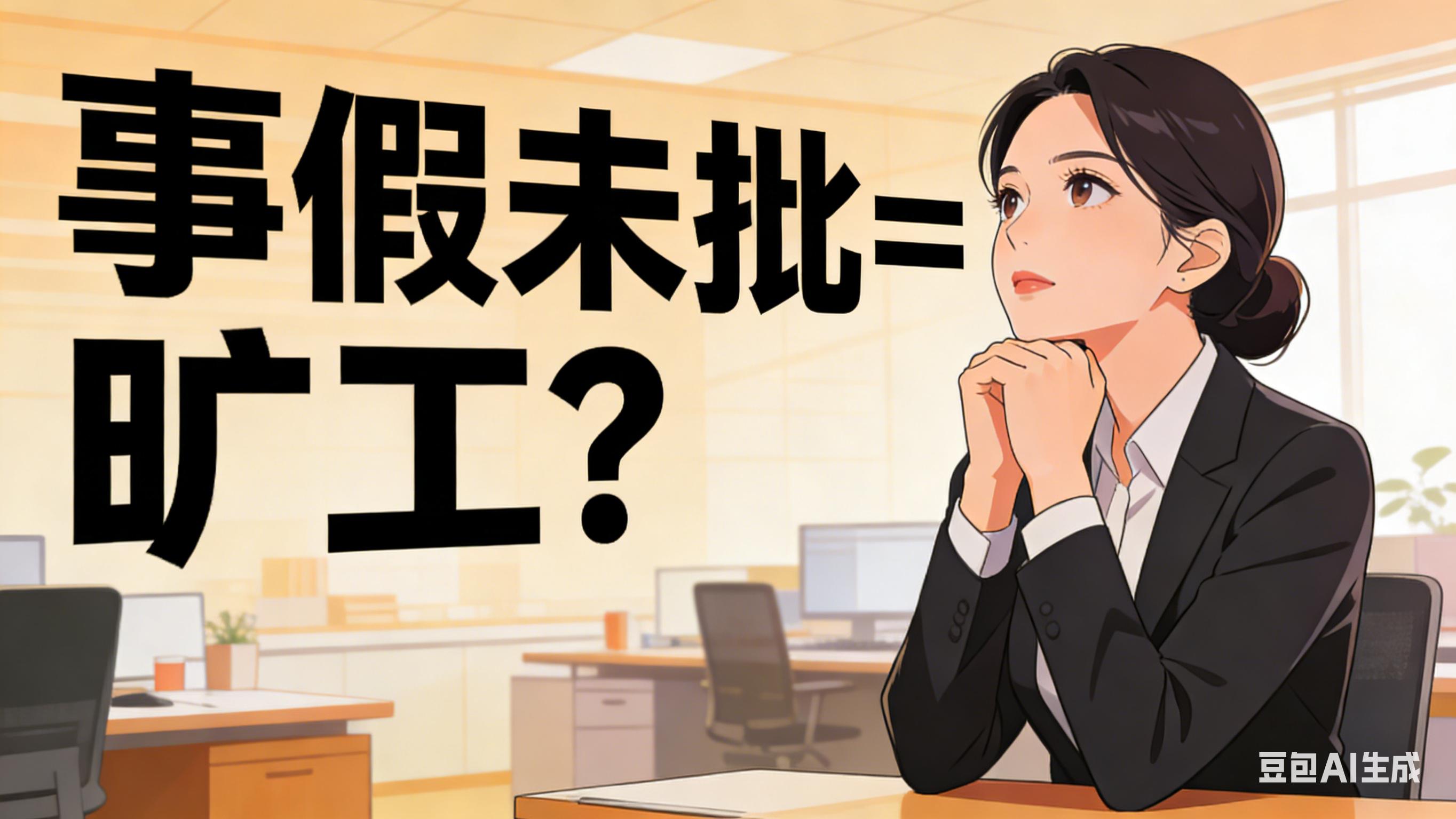 事假未批=旷工？不一定，需要看是否紧急、必要与合理