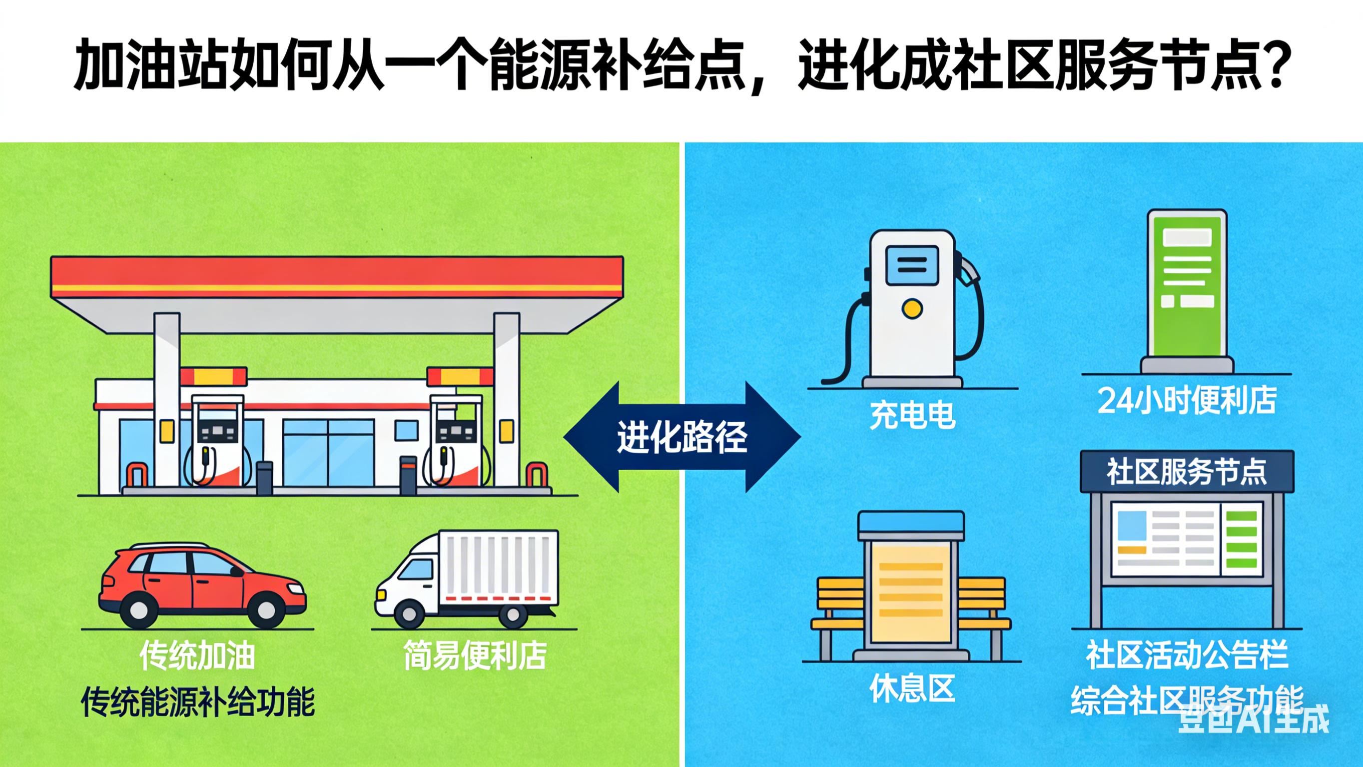 加油站如何从一个能源补给点，进化成社区服务节点？