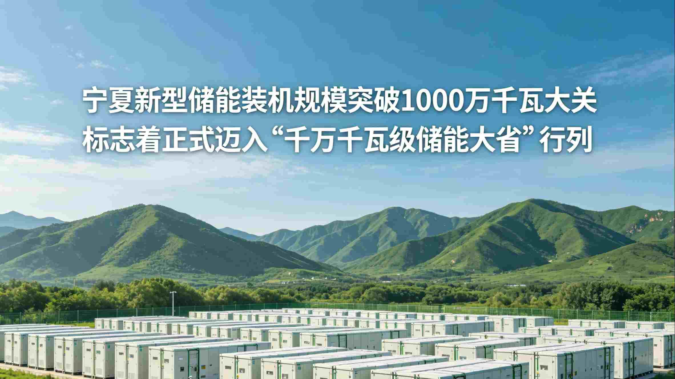 千万千瓦“充电宝”上线！宁夏储能“弯道超车”的三大秘籍