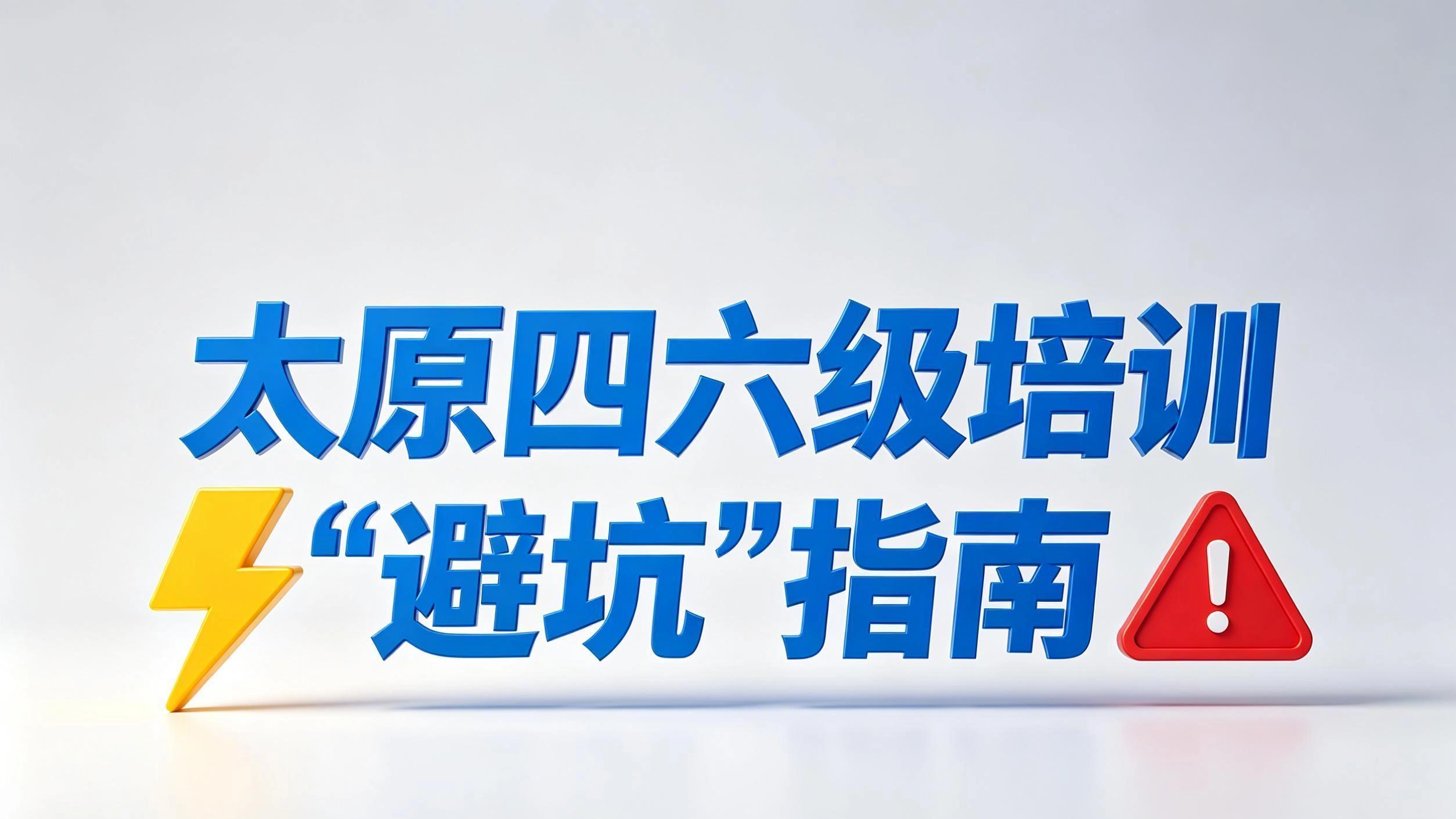 太原四六级培训“避坑”指南