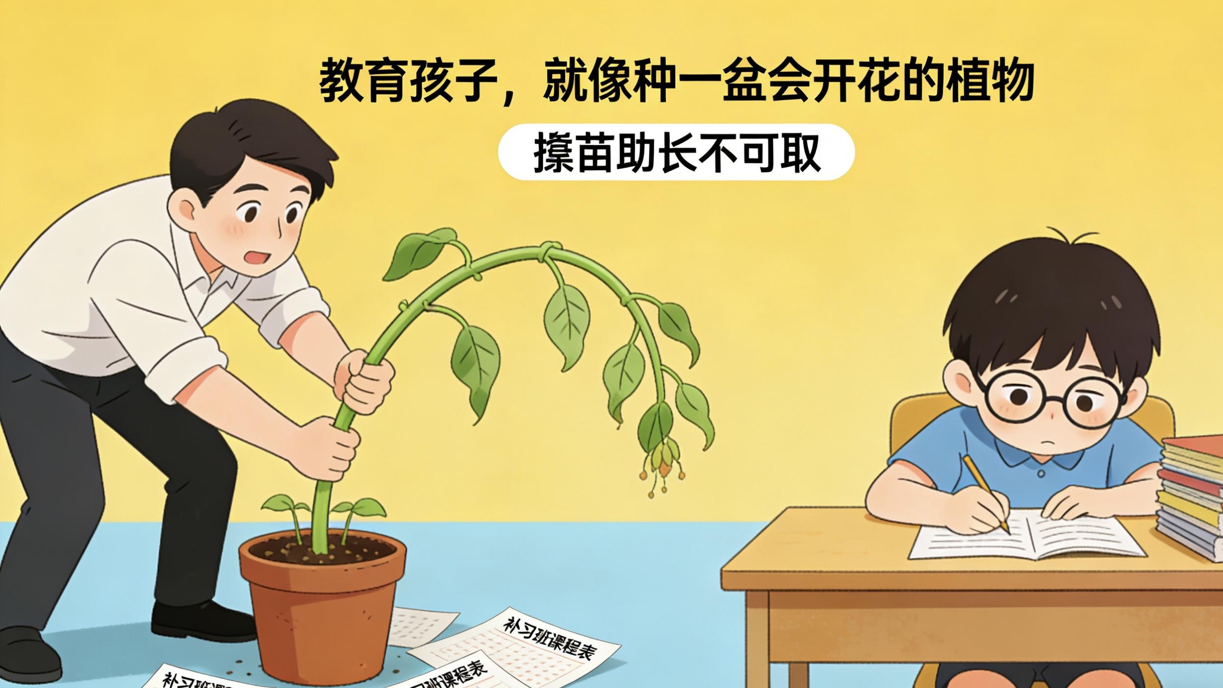 教育孩子，就像种一盆会开花的植物