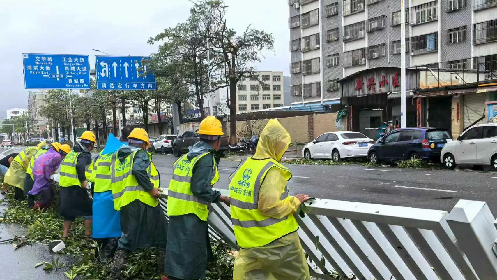 迎战台风“红霞”！中铁三局驰援汕尾抢险