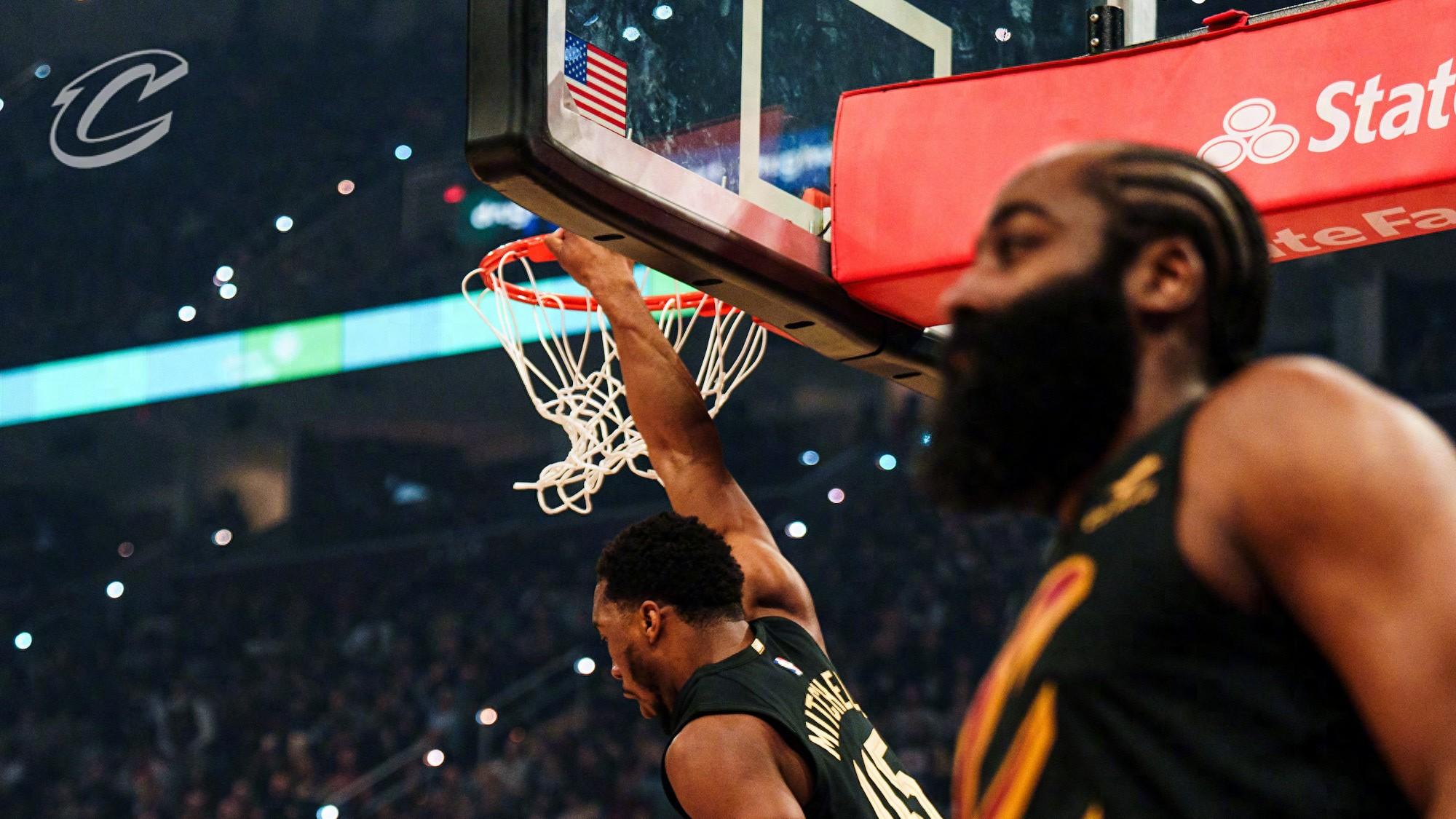 胜篮网豪取6连胜！哈登将骑士双塔喂吐，这阵容再加詹姆斯还咋玩