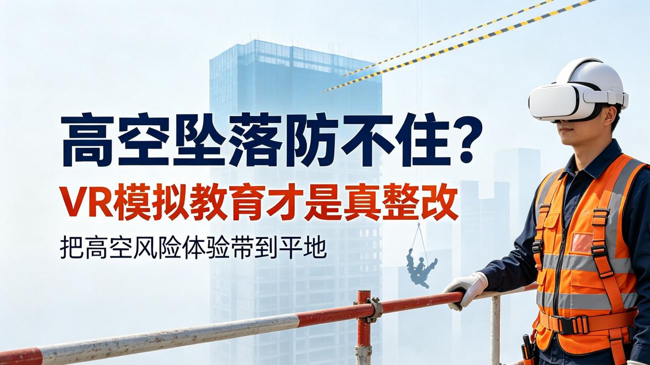 天天强调系安全带仍频繁坠亡！传统高空安全教育早已治标不治本，VR 模拟才是治本办法