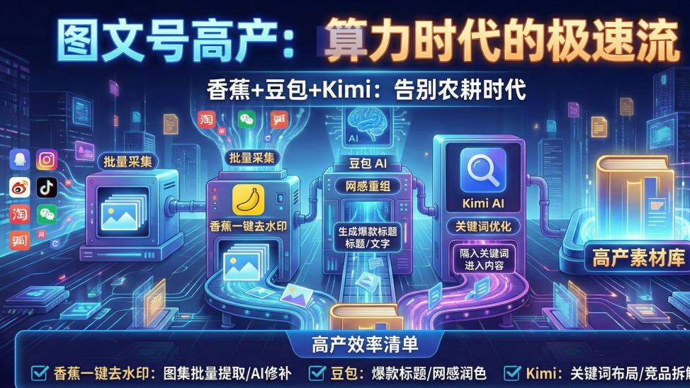 日产 50 条爆款图文？带你拆解自媒体“工业化”生产线