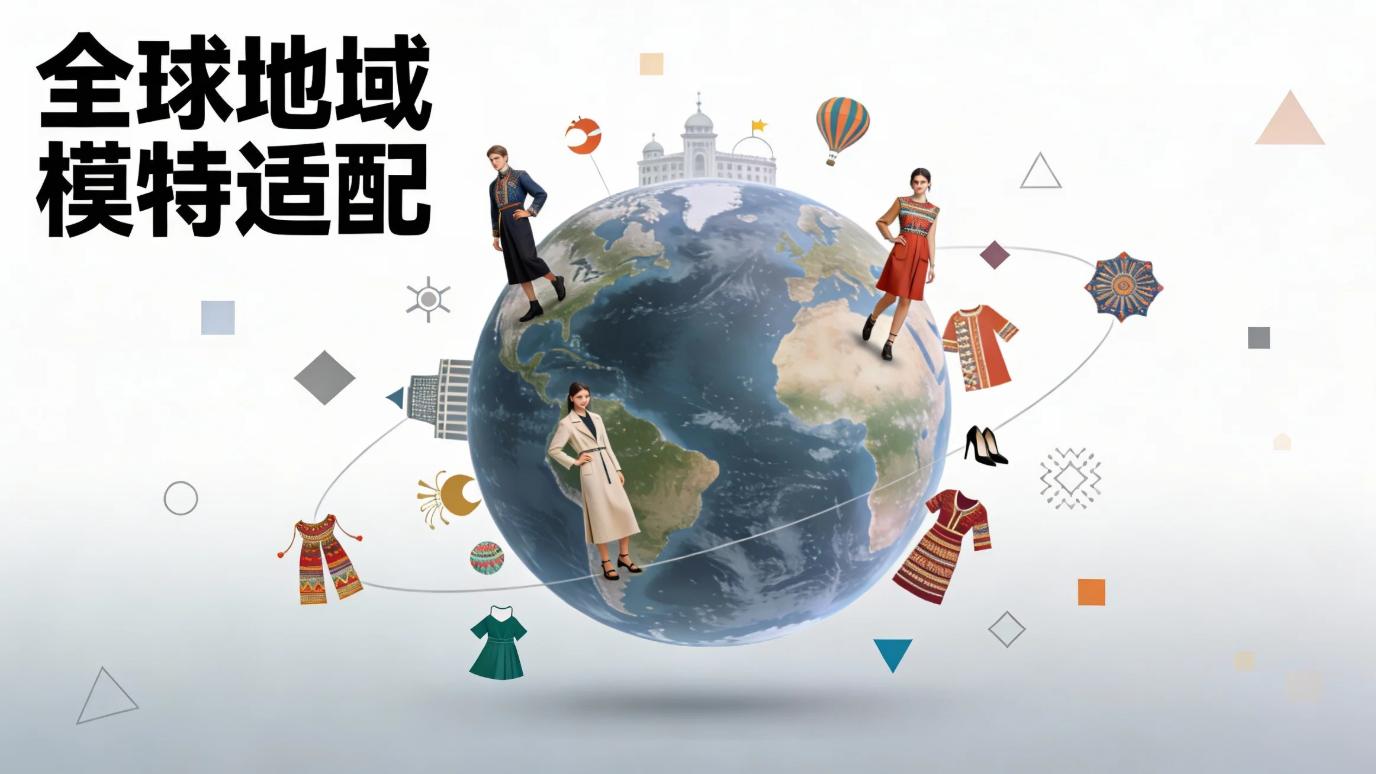 真人模特 AI 生成方案：如何适配不同地域的模特形象素材