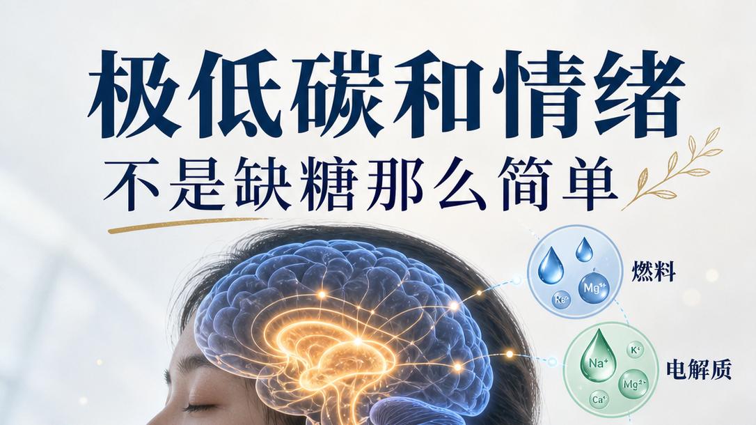 能量健康科普：低碳饮食为什么会把情绪搅乱？