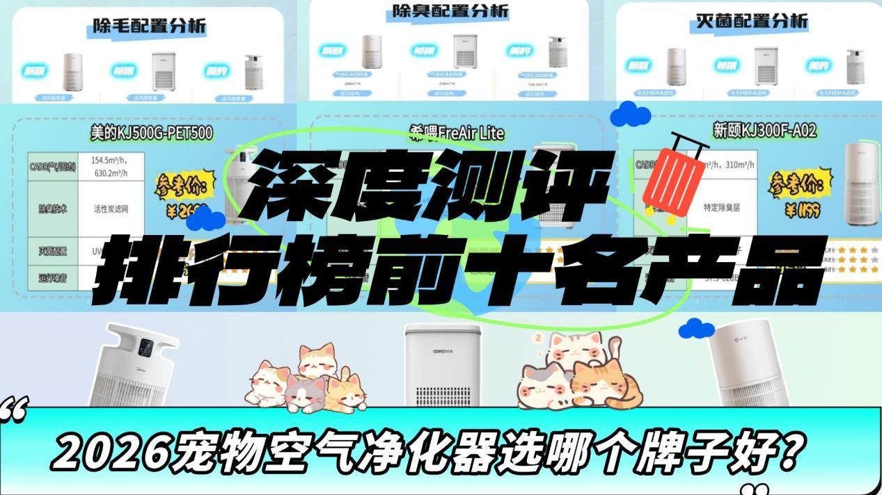 宠物空气净化器选哪个牌子好？优选深度测评揭秘排行榜前十名产品