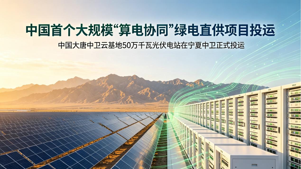 全国首个大规模协同绿电直供项目在宁夏落地，破解AI耗电困局