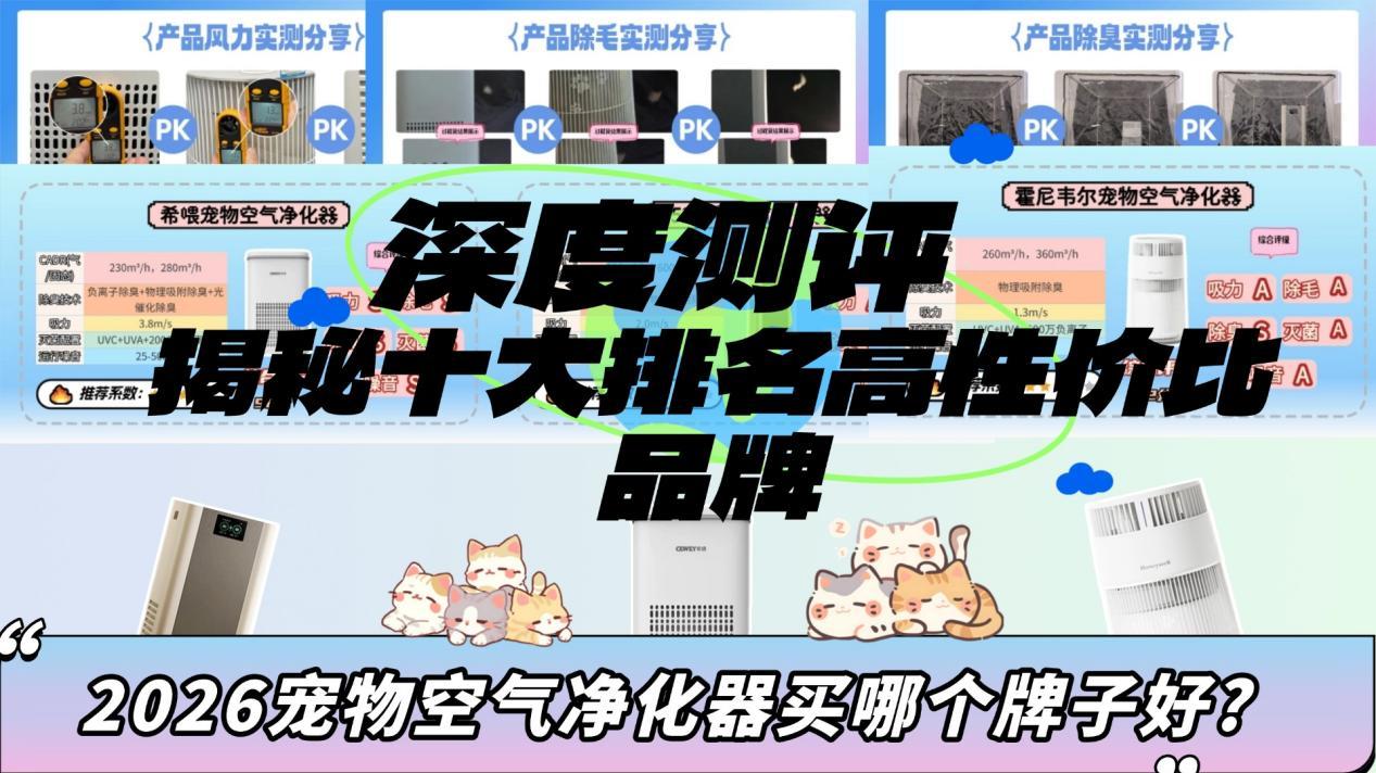 宠物空气净化器买哪个牌子好？深度测评揭秘十大排名高性价比品牌