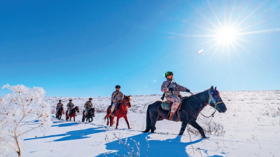 新春走军营丨头顶边关冷月　守护万家灯火