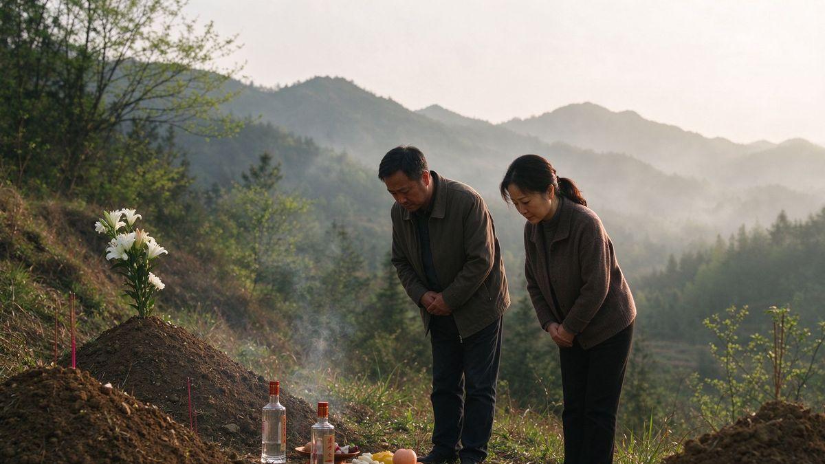 父亲去世后，叔叔填房娶了母亲，他们三个都去世后，合葬难住我们