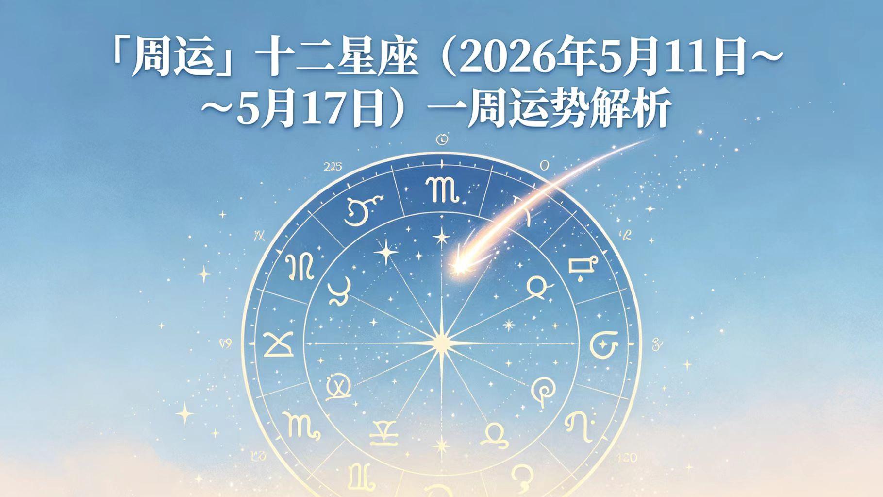 「周运」十二星座（2026年5月11日～5月17日）一周运势解析