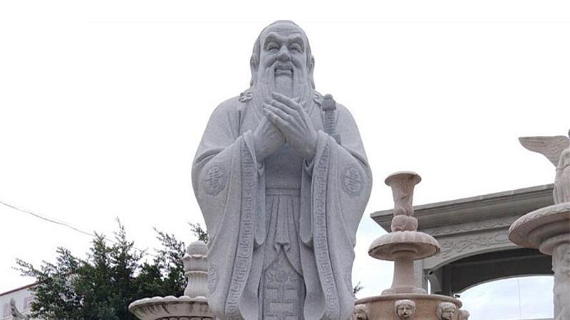 校园石雕孔子像怎么选尺寸？这几个讲究要记牢！