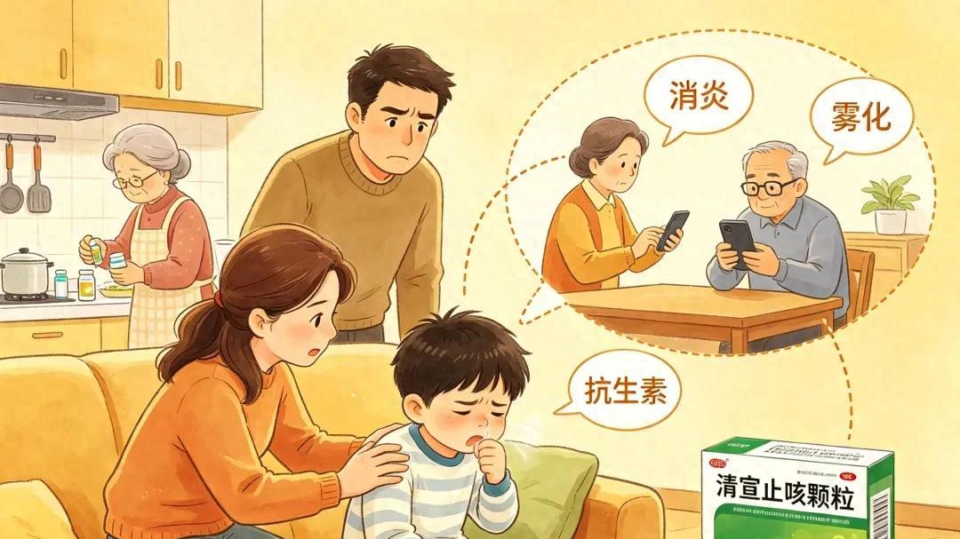 治疗儿童风热咳嗽的老药——清宣止咳颗粒