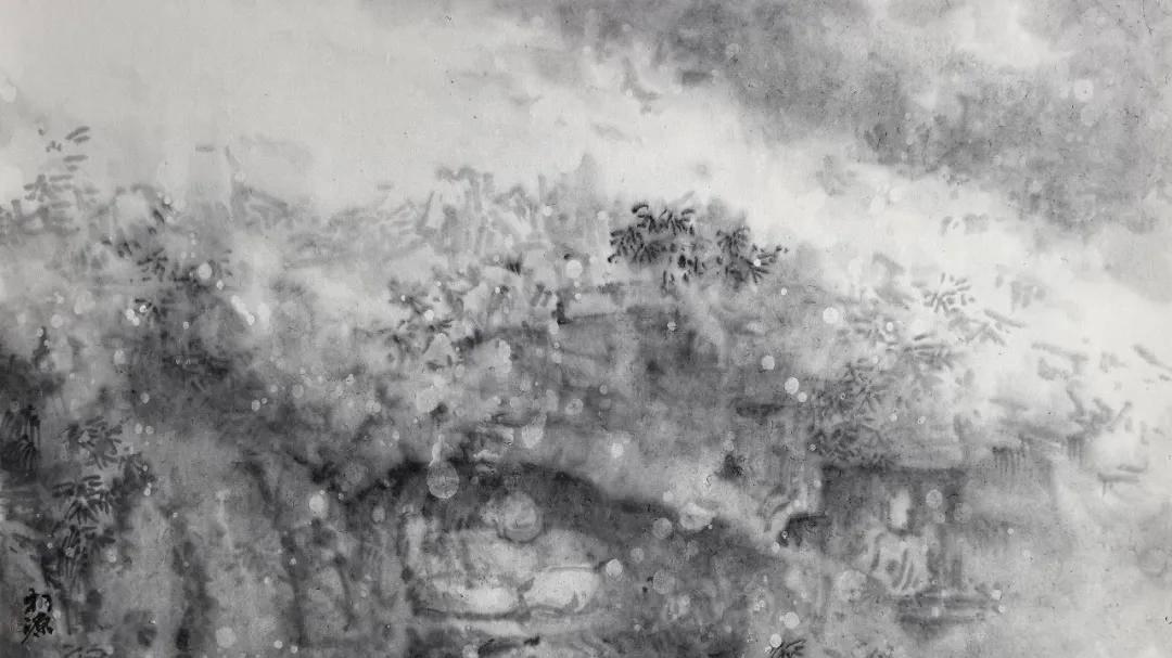 中国石窟山水：曹广《对坐千年》以石窟山水写心印