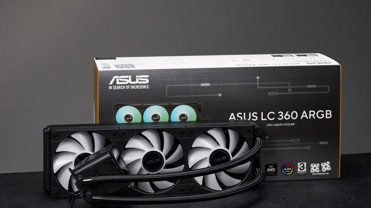 华硕LC 360 ARGB水冷散热器评测：冷头配上柔光罩，入门产品也有高级感