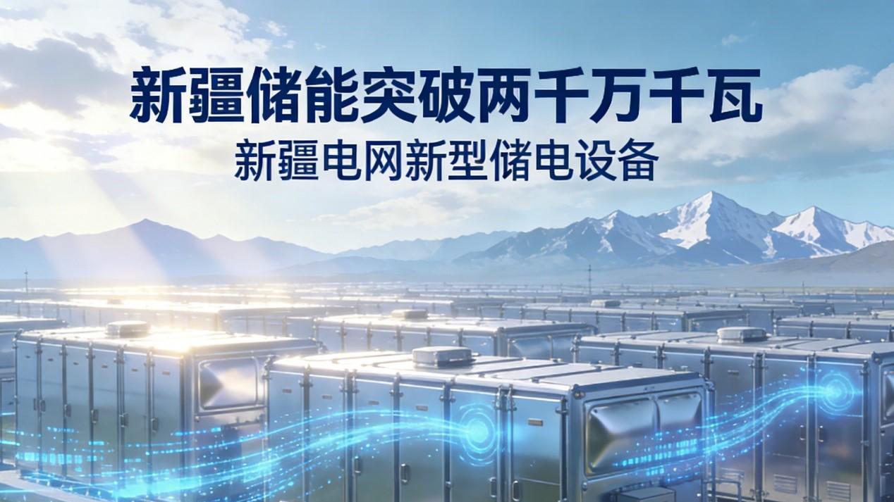 新疆新型储能装机突破2000万千瓦，清洁能源消纳迎来强支撑