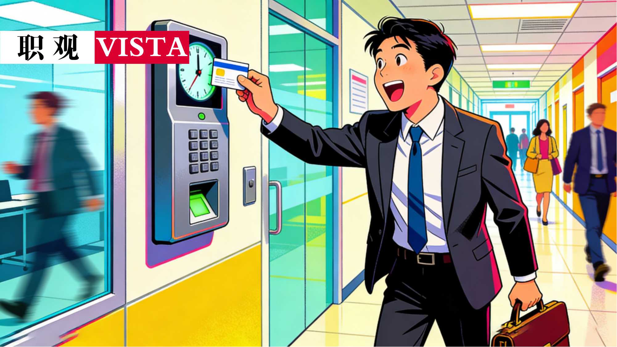 那个每天嚷嚷着要辞职的同事，上班打卡比谁都积极