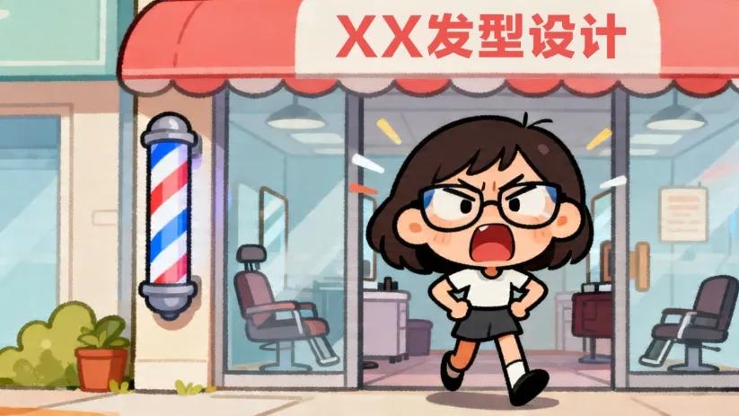 破防了，没有一个近视的人能笑着走出理发店！