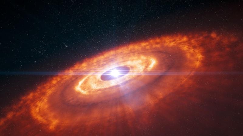 520光年外的旋转星盘，正在重演地球出生现场！