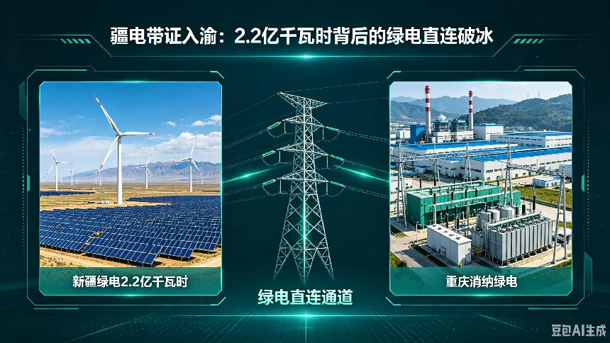 疆电带证入渝：2.2亿千瓦时背后的绿电直连破冰